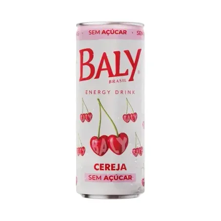 Energético baly cereja sem açúcar lata 250ml
