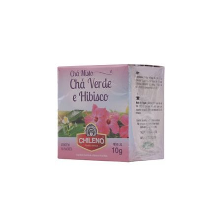 Chá Misto Chileno Chá Verde e Hibisco Caixa com 10un - 10gr 360-36