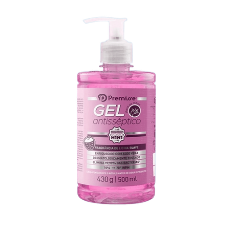 GEL ANTISSÉPTICO P/MÃOS PREMISSE LICHIA PUMP 500ML
