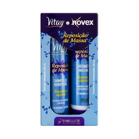 KIT REVITAY NOVEX SHAMPOO+COND REPO MASSA