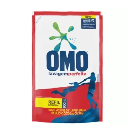 Sabão Líquido Omo Lavagem Perfeita Refil 900ml