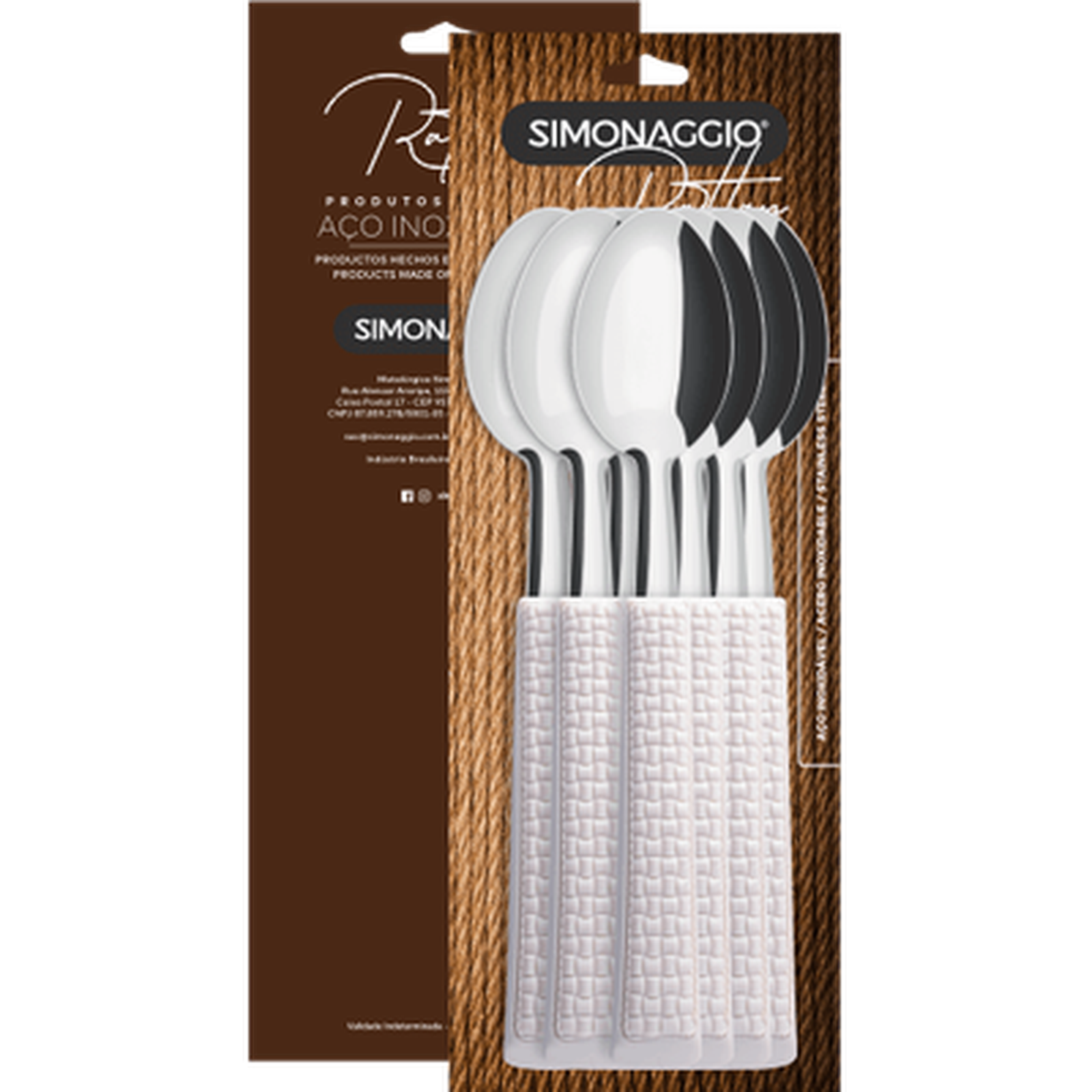 TALHERES SIMONAGGIO 1UN RATTAN BEGE COLH.FACA.GARFO REF: 140.675.9008.02