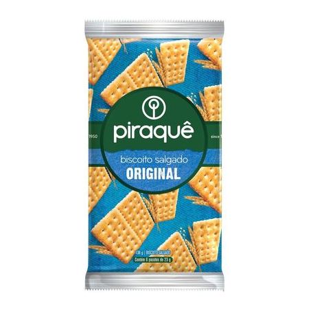 BISCOITO PIRAQUE SALGADO 138G