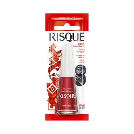 Esmalte Risqué Cremoso Gabriela Embalagem 8ML