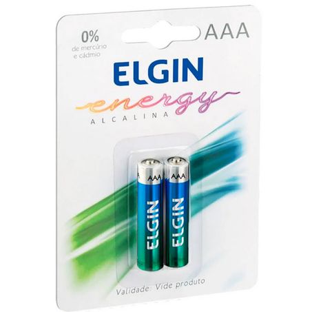 Pilha alcalina elgin aa 2un