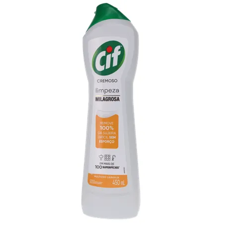 SAPONÁCIO CREMOSO CIF MULTIUSO LARANJA 450ML 360-1
