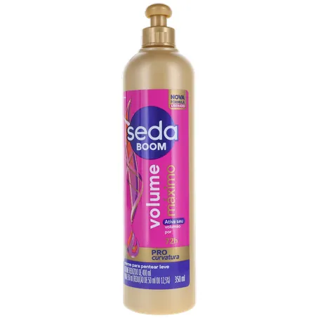 Creme para pentear seda boom volume maximo 350ml 360-1