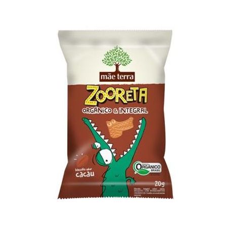 Biscoito Mãe Terra Zooreta Cacau Orgânico 20G