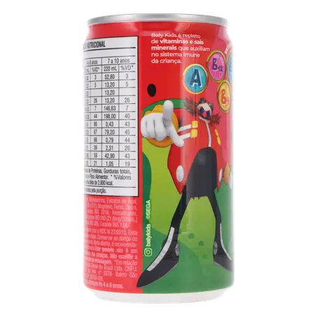 Suplemento Alimentar Líquido Melancia Zero Lactose Sonic Baly Kids Lata 220ml 360-22