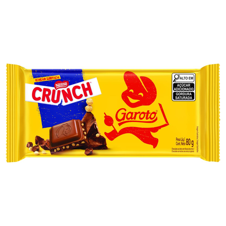 Chocolate Garoto 80g - Ao Leite/ Flocos