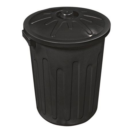 LIXEIRA PLÁSTICA ARQPLAST PRETA 30L C/TAMPA UNID