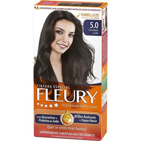 TINTURA FLEURY 5.0 CASTANHO CLARO UN 360-1
