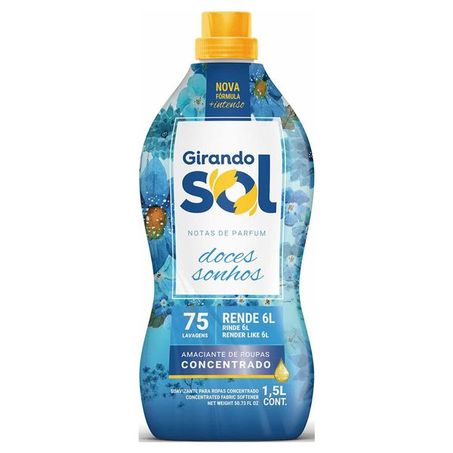 AMACIANTE CONCENT GIRANDO SOL 1,5L AZUL