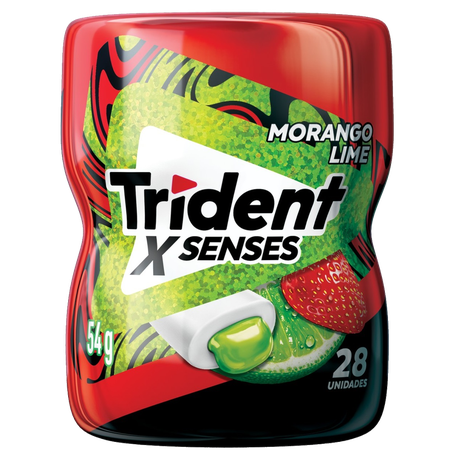 Chicle trident 54g morango mint