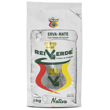 ERVA MATE REI VERDE NATIVA C/AÇÚCAR 1KG
