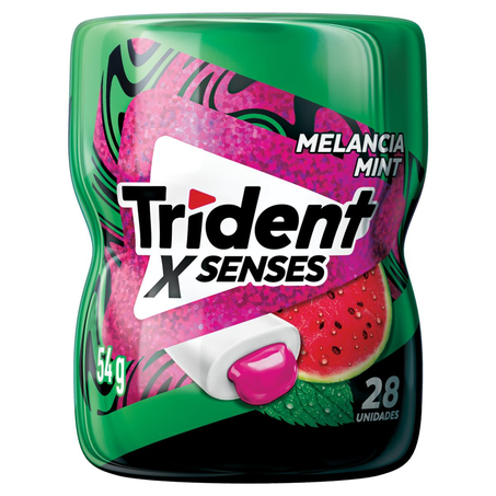 Chiclete Trident 54g - X Senses - Melancia