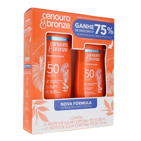 Protetor solar corporal cenoura e bronze 360-33