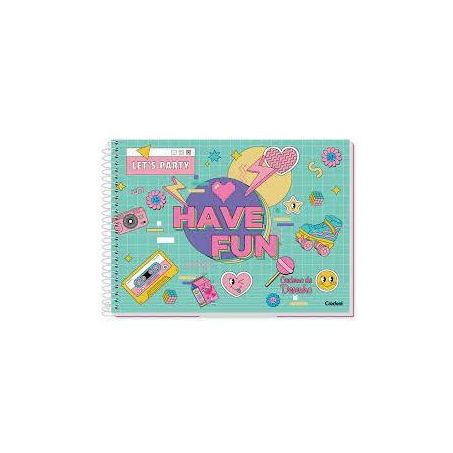 Caderno desenho espiral cd my collection fem 80fls