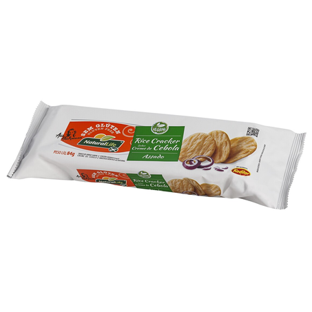 Snack Vegano Rice Cracker Creme de Cebola Kodilar Natural Life Sem Glúten 84g