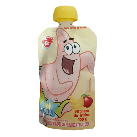 IOGURTE BOB ESPONJA 100G VITAMINA DE FRUTAS