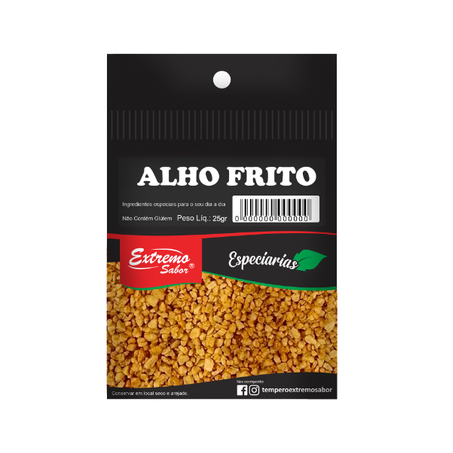 ALHO FRITO EXTREMO SABOR CART 25G