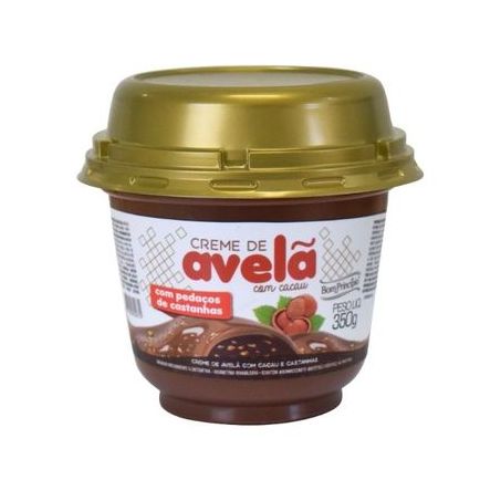 CREME DE AVELÃ BOM PRINCÍPIO CACAU/CASTANHA 250G
