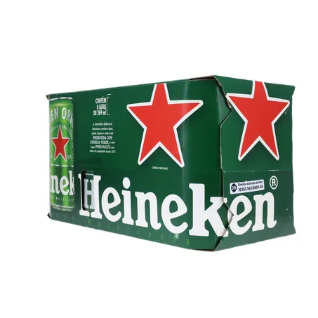 Cerveja Lager Heineken Puro Malte Lata 269ml - Pacote com 8un - 2.1lt 360-23