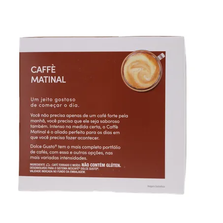 CAFÉ CÁPSULAS DOLCE GUSTO MATINAL C/10 UNIDADES 360-10