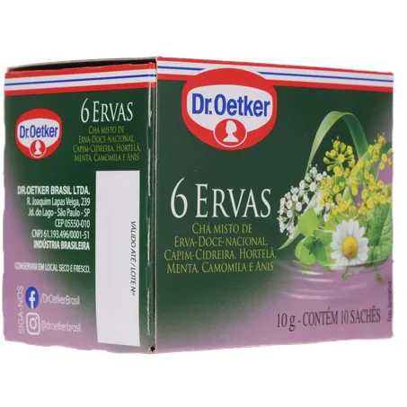 Cha Dr Oetker 6 Ervas C/10 Sachês 360-32