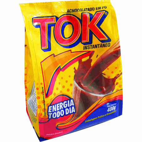 Achocolatado em pó tok sachê 400g
