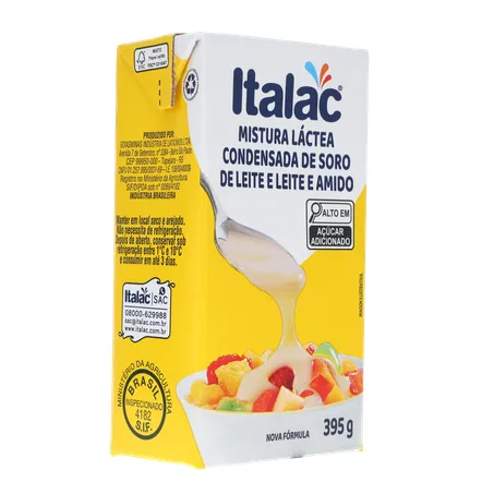 Mistura láctea condensada Italac soro de leite 395g
 360-32
