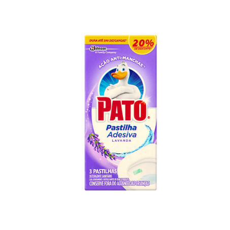 PASTILHA ADESIVA PATO LAVANDA PROMO 3UN