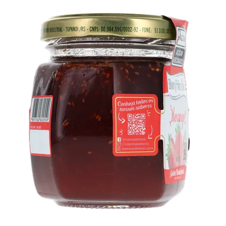 Geleia Bom Princípio Tradicional Morango Pote de Vidro 250gr 360-29