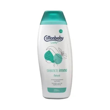 Sabonete íntimo cottonbaby lady natural 200ml