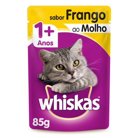 ALIMENTO WHISKAS ADULTO SACHET FRANGO 85G
