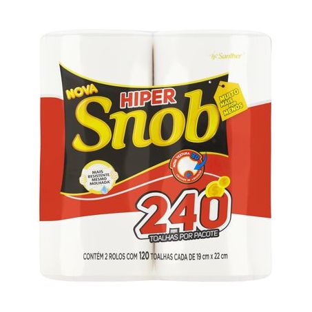 Papel toalha snob c/2und hiper