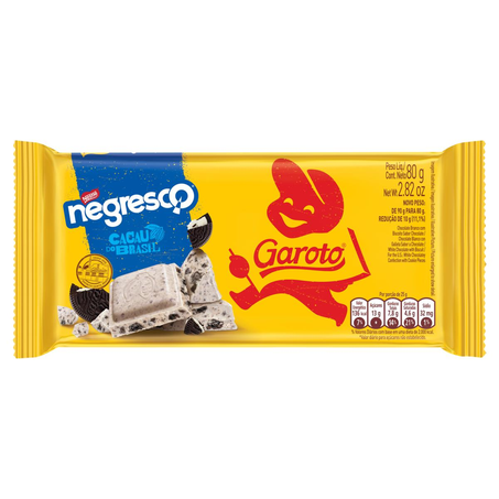 Chocolate Garoto 80g - Negresco Branco