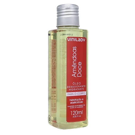 Óleo Desodorante Hidratante Vinilady Amêndoas Doce Frasco 120ml 360-33