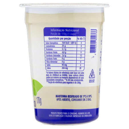 IOGURTE NATURAL FAZENDA COCO 170G 360-3