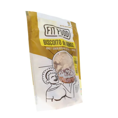 Biscoito de Arroz Fit Food Quinda Integrais e Linhaça Sachê 90gr 360-32