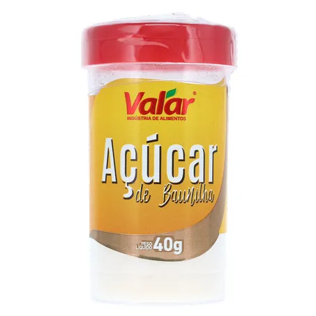 Acucar baunilha valar tubo 40g