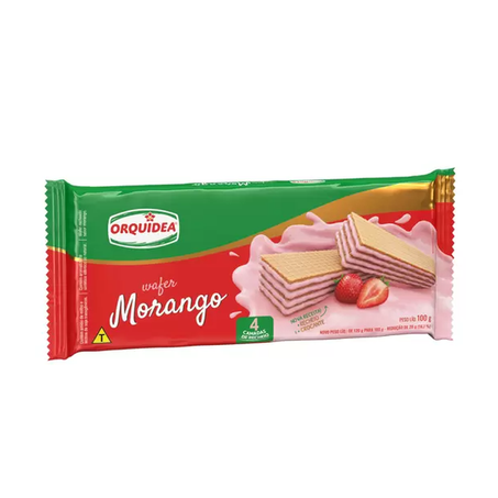 Wafer orquidea 100g sabor morango