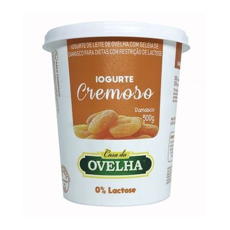Iogurte casa da ovelha damasco sem lactose 500g