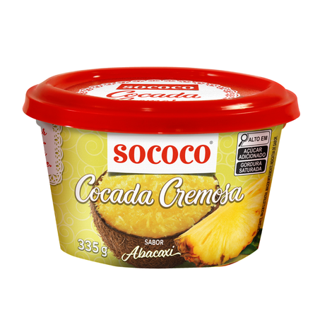 Cocada Sococo 335g Cremosa Abacaxi