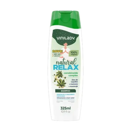 Shampoo vini lady 325ml 100% vegano natural relax