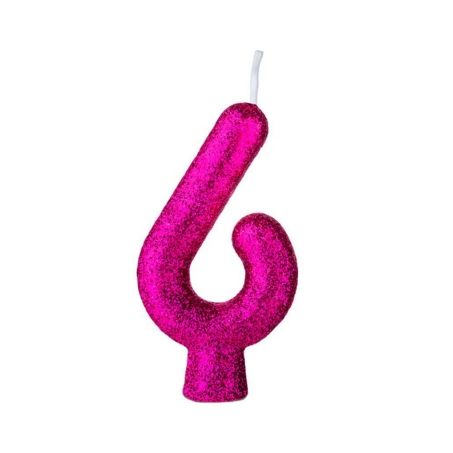 Vela regina cintilante pink n° 6