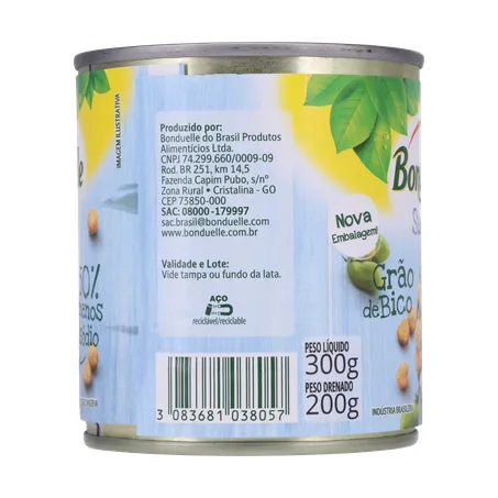 Grao de bico bonduelle suave lt200g 360-27