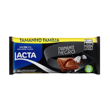 CHOCOLATE DIAMANTE NEGRO FAMILIA LACTA 145 G      