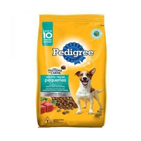 Ração pedigree 20kg racas pequenas