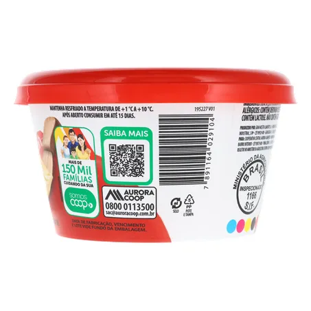 Manteiga extra com sal aurora pote 200g 360-12